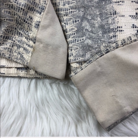 Faux Snake Moto Jacket By Georgie Asymmetrical Zip - Picture 6 of 8